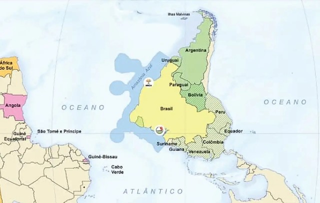 IBGE lança mapa-múndi invertido, com o Sul no topo