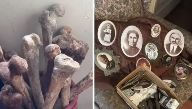 Família encontra mais de 10 crânios e ossos humanos ao limpar apartamento de parente falecido